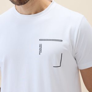 Status Quo Men'S Printed Round Neck Half Sleeves Regular Fit Tshirt