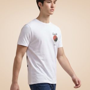 Status Quo Men'S Graphic Typography Print Round Neck Half Sleeves T-Shirt