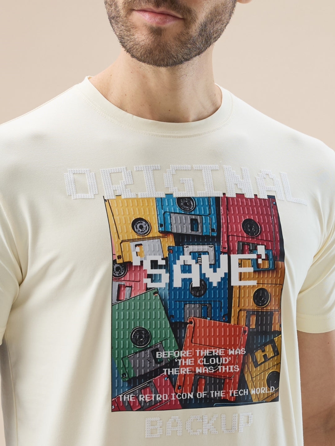 Status Quo Men'S Graphic And Typography Print Round Neck Regular Fit T-Shirt