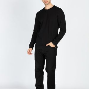 Status Quo Men'S Solid Round Neck Full Sleeve T-Shirt
