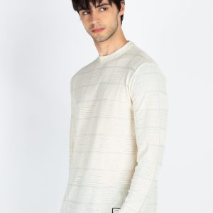 Mens Solid Round Neck Full Sleeve T-Shirt