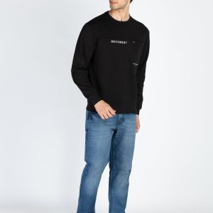 Mens Colorblocked Round Neck Full Sleeve T-Shirt