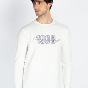 Mens Printed Round Neck Full Sleeve T-Shirt