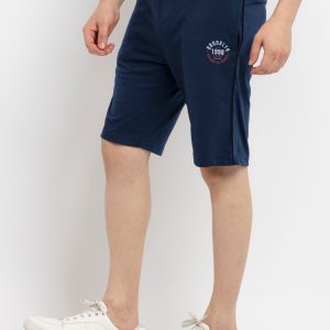 Status Quo Status Quo Men'S Solid Regular Fit Short With Logo