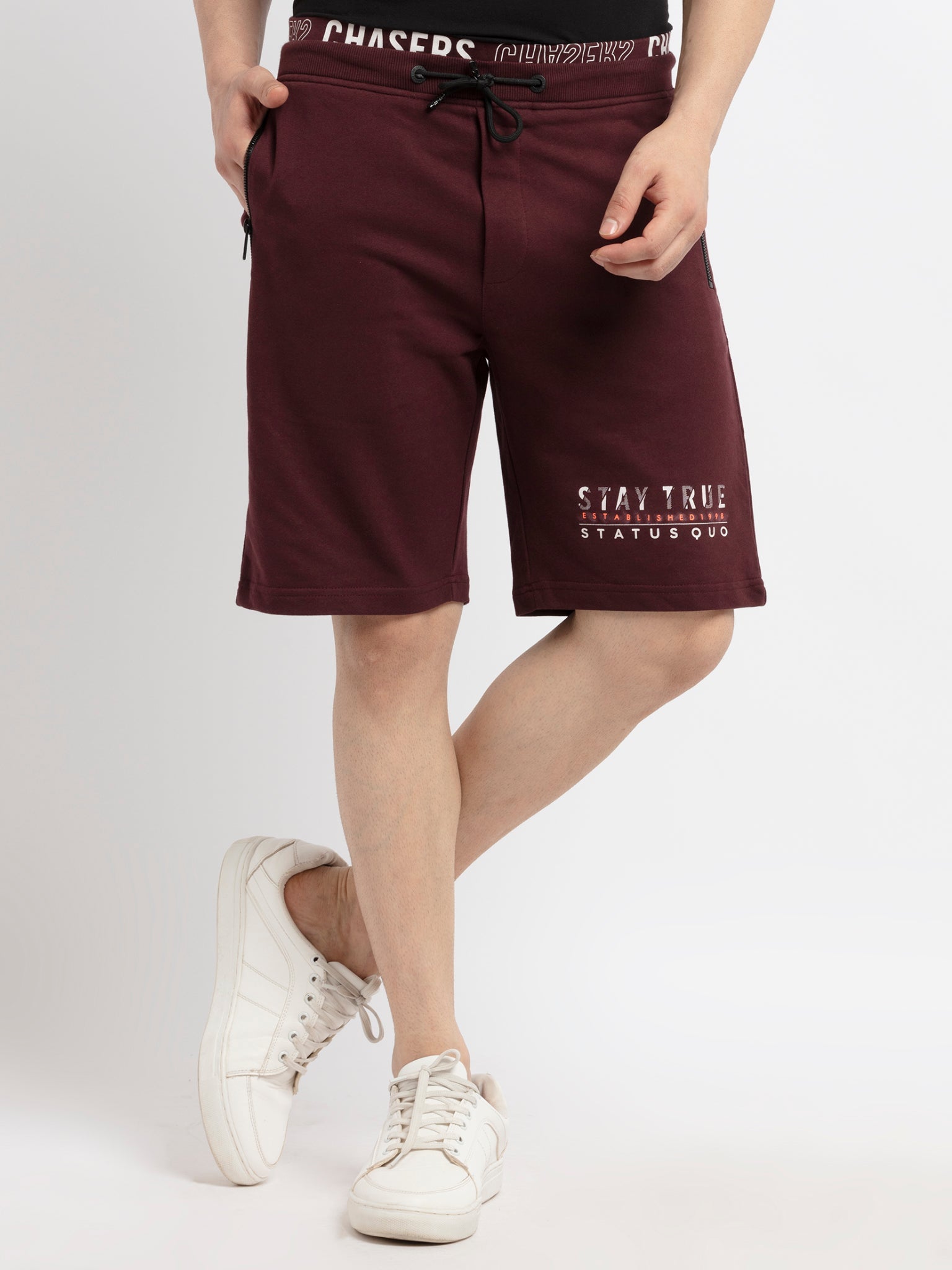 Status Quo Status Quo Men'S Typography Printed Regular Fit Short