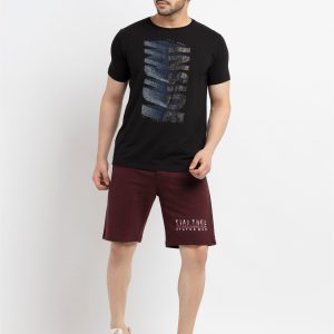 Status Quo Status Quo Men'S Typography Printed Regular Fit Short