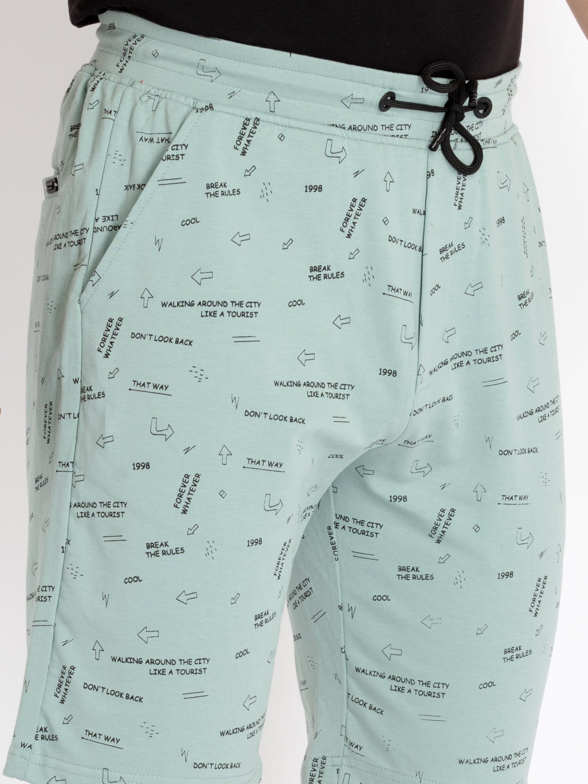 Status Quo Mens Solid Regular Fit Shorts