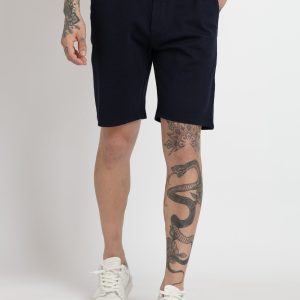 Status Quo Mens Solid Regular Fit Shorts