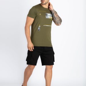 Status Quo Mens Solid Regular Fit Shorts