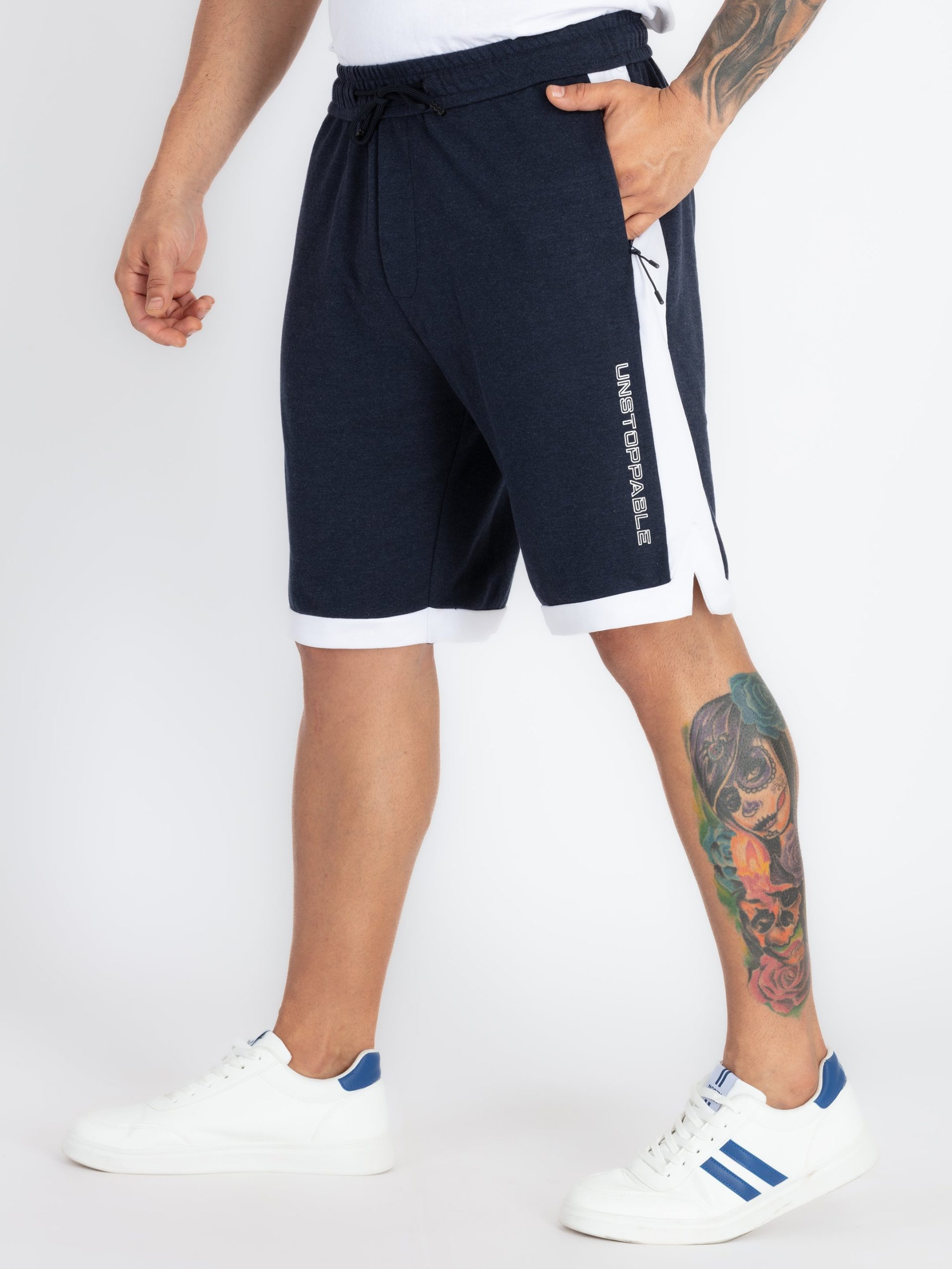 Status Quo Mens Solid Regular Fit Shorts