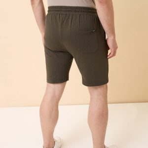 Status Quo Mens Solid Regular Fit Drawstring Shorts