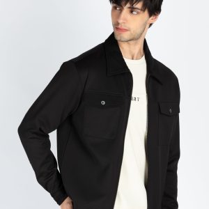 Status Quo Men'S Solid Regular Fit Shacket