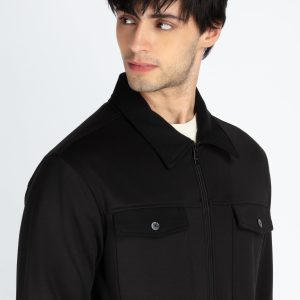 Status Quo Men'S Solid Regular Fit Shacket