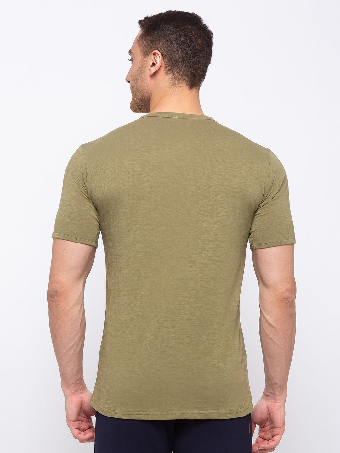 Status Quo Mens Solid V-Neck T-Shirt