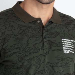 Mens All Over Printed Polo T-Shirt