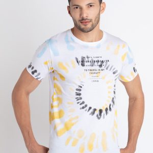 Mens All Over Print Round Neck T-Shirt