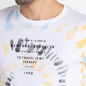 Mens All Over Print Round Neck T-Shirt