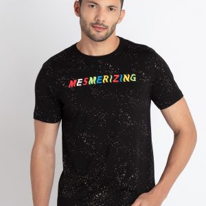 Mens All Over Print Round Neck T-Shirt