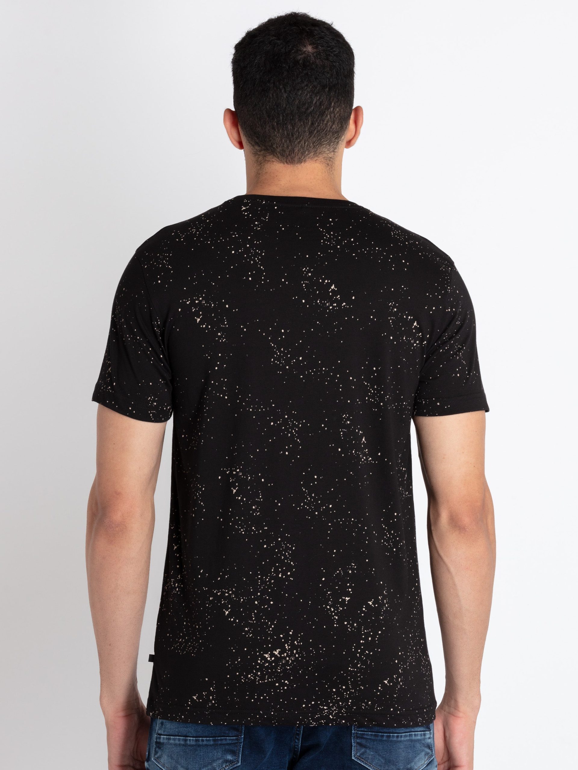Mens All Over Print Round Neck T-Shirt