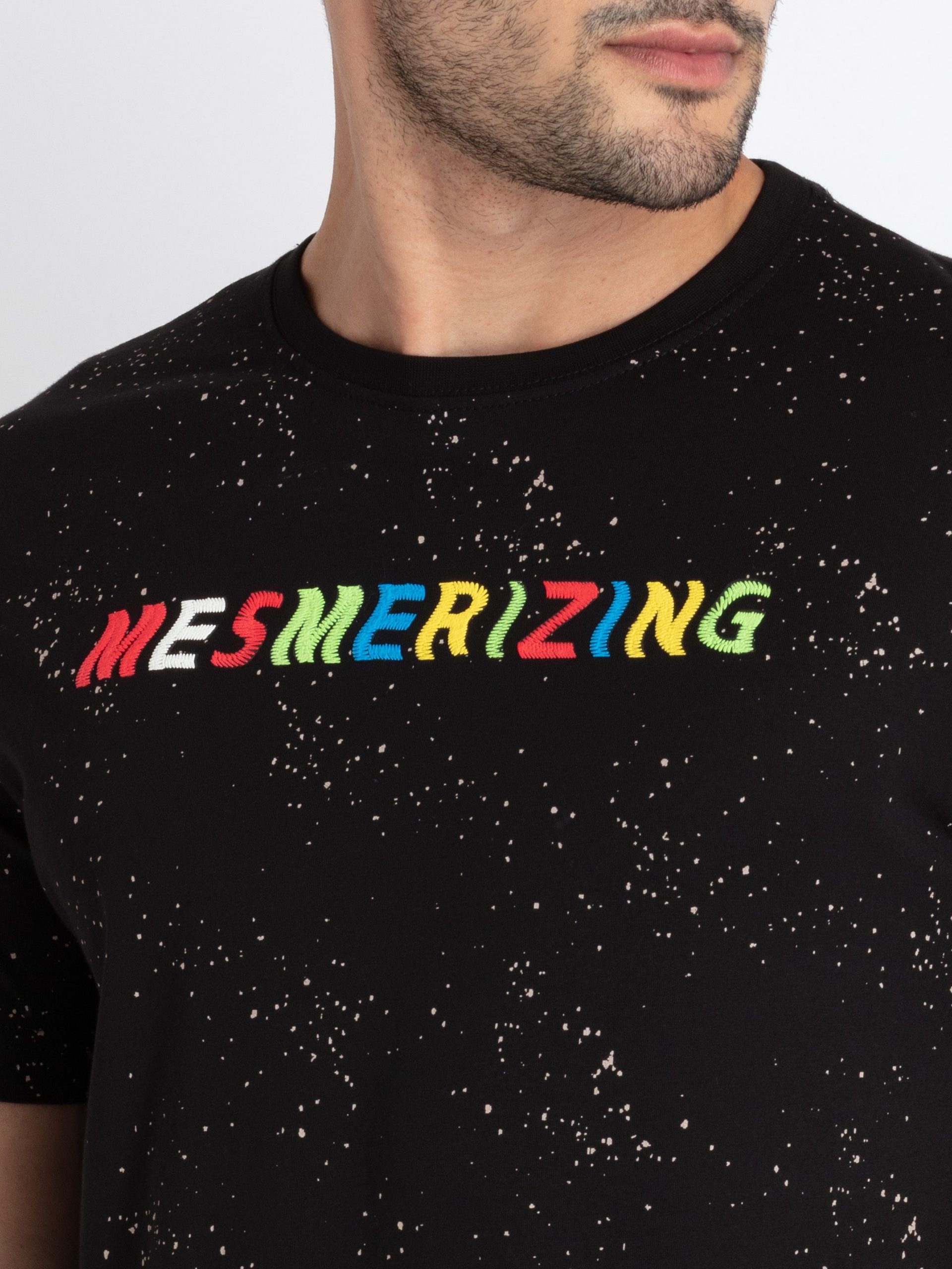 Mens All Over Print Round Neck T-Shirt