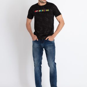 Mens All Over Print Round Neck T-Shirt