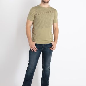 Mens Printed Round Neck T-Shirt