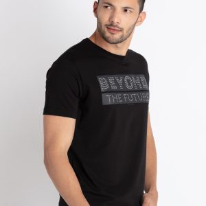 Mens Printed Round Neck T-Shirt