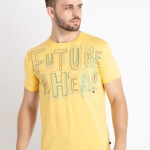 Mens Printed Round Neck T-Shirt