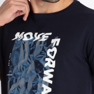 Mens Printed Round Neck T-Shirt