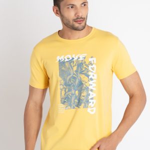 Mens Printed Round Neck T-Shirt