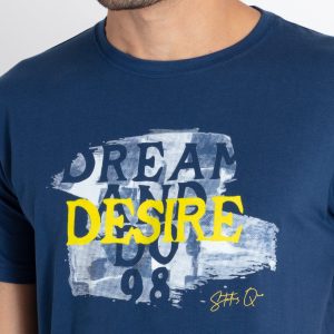 Mens Printed Round Neck T-Shirt