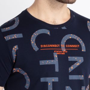 Mens Printed Round Neck T-Shirt