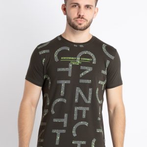 Mens Printed Round Neck T-Shirt