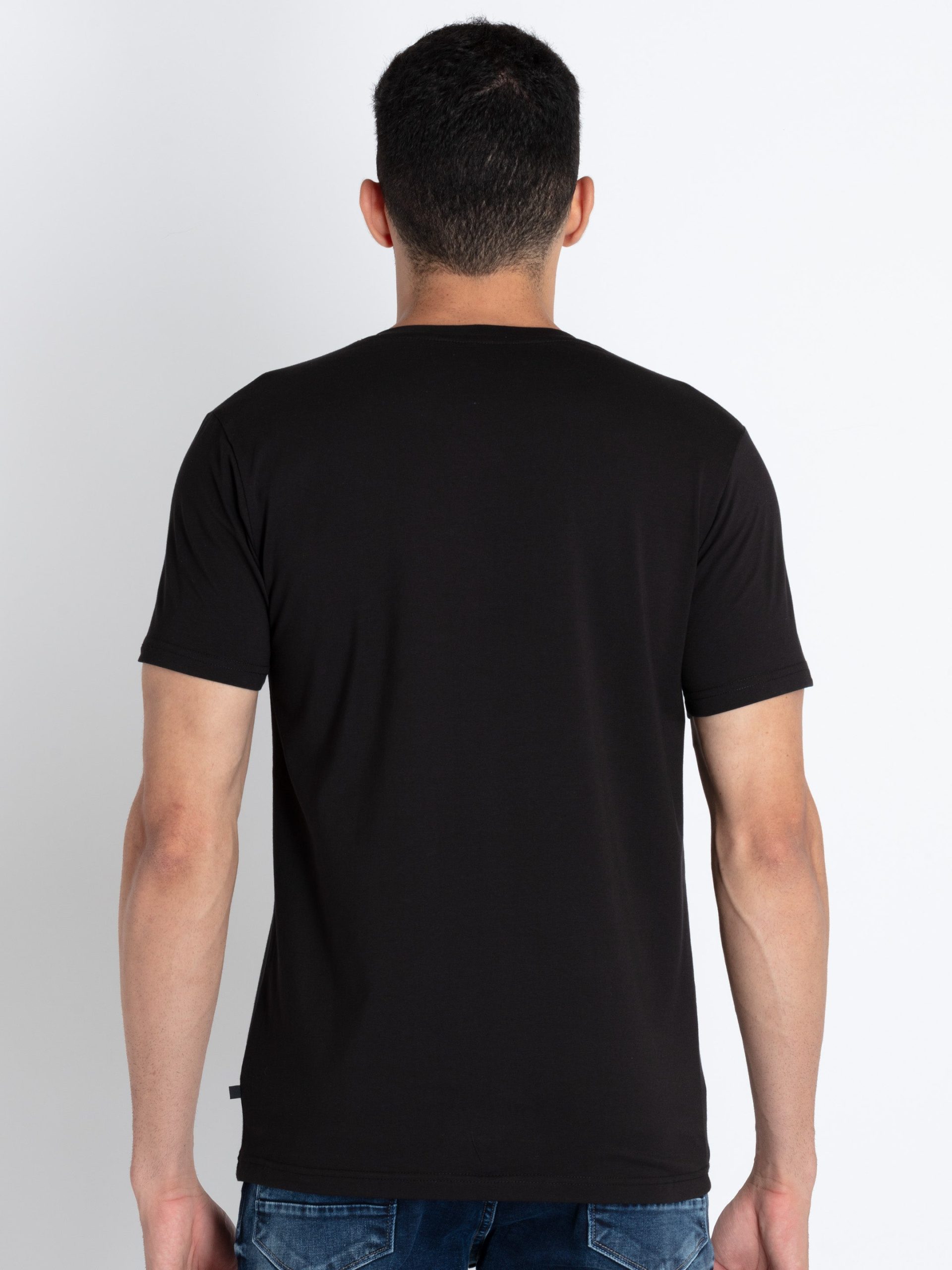 Mens Printed Round Neck T-Shirt