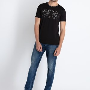 Mens Printed Round Neck T-Shirt