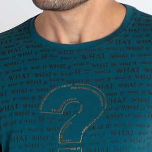 Mens Printed Round Neck T-Shirt