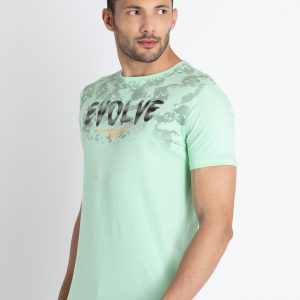 Mens Printed Round Neck T-Shirt