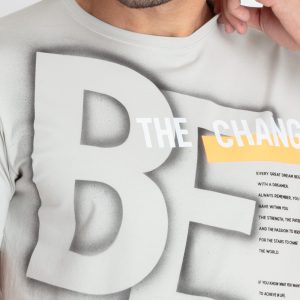 Mens Printed Round Neck T-Shirt