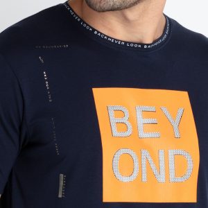 Mens Printed Round Neck T-Shirt