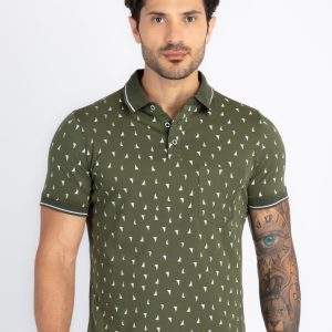 Status Quo Mens All Over Printed Polo T-Shirt