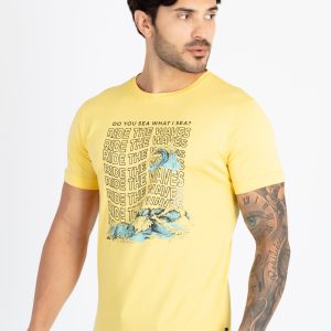 Mens Printed Round Neck T-Shirt