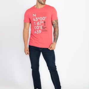 Mens Printed Round Neck T-Shirt