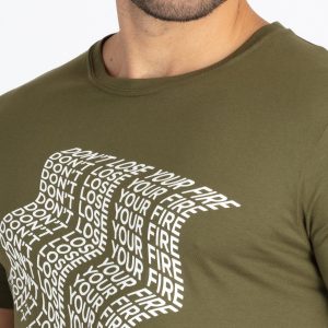 Status Quo Men'S Typography Printed Round Neck Half Sleeves Regular Fit Tshirt