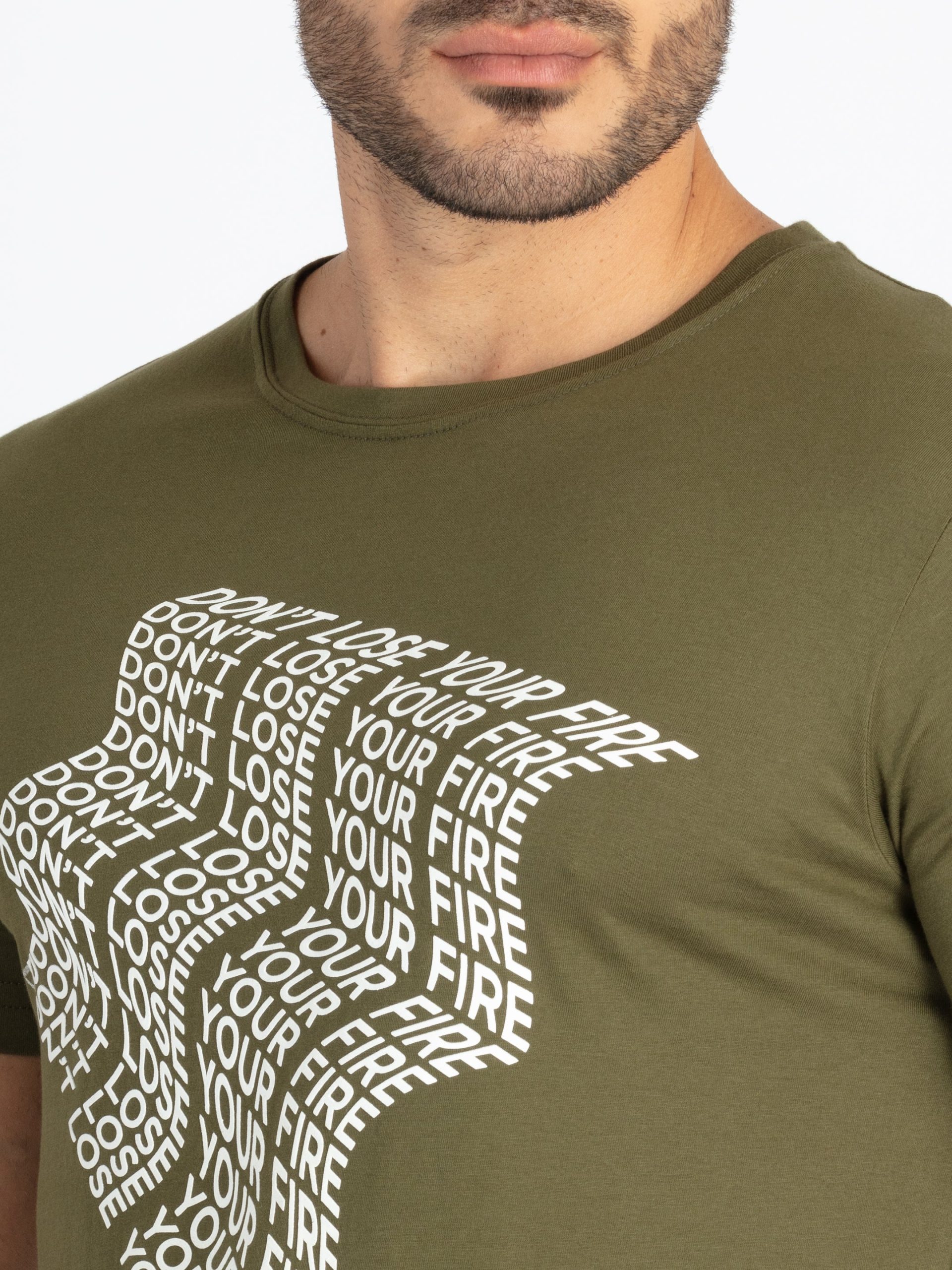 Status Quo Men'S Typography Printed Round Neck Half Sleeves Regular Fit Tshirt