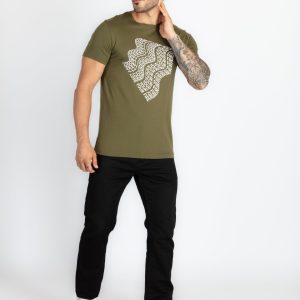 Status Quo Men'S Typography Printed Round Neck Half Sleeves Regular Fit Tshirt