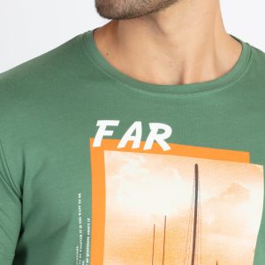 Mens Printed Round Neck T-Shirt