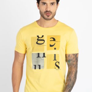 Mens Printed Round Neck T-Shirt