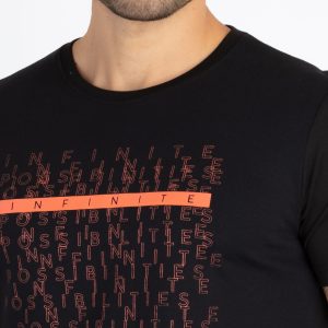 Mens Printed Round Neck T-Shirt
