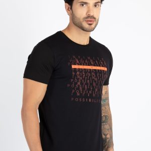Mens Printed Round Neck T-Shirt