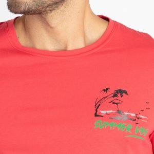 Mens Front & Back Printed T-Shirt